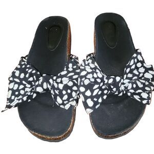 LOFT Ann Taylor bow slip on sandals shoes size 10